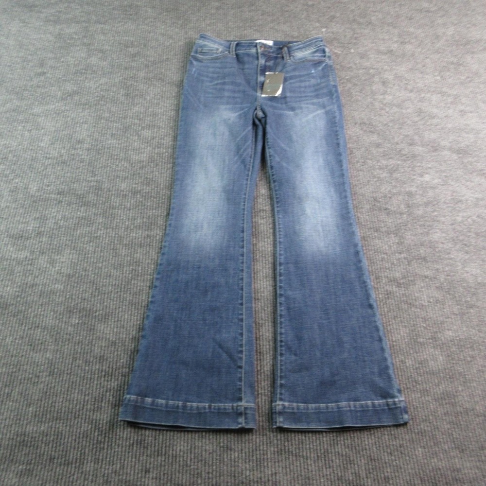 Studio Blue Jeans Womens 28 Blue Flared High Rise Stretch 29x31.5* NWT